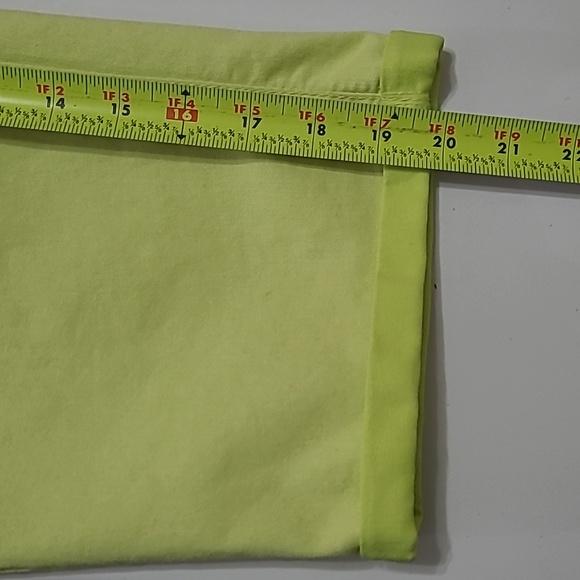 Cato Neon Greenish Yellow Cropped Jeans size 14 - Picture 7 of 8